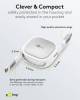 Goobay Selbstaufrollendes USB-C™-Kabel, 1 m, weiß,silber,
