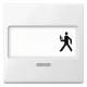 Merten 434619 rocker with label + control window polar white system M