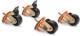 DIGITUS Castors for open racks and IP55 network racks set with 4 pieces 2 pieces with brake system load capacity 250kg