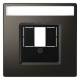 Merten MEG4250-6052 central plate rectangular cutout font Moccametal.
