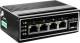 LevelOne IGP-0502 Industrie-PoE+Switch 4xGE PoE/1xSFP 120W unmanaged Metall 