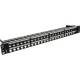 InLine® Patchfeld Leerblech 48-fach, für RJ45 Keystone Snap-In 48,3 cm ( 19 Zoll )/1HE, schwarz