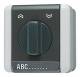 Jung 834.20W AP / WD Blind rotary switch 2 pole, 834.20 W with signature panel