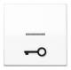 Jung AS591T1KO5WW Rocker with abtastbarem door icon, AS 591 T1KO5 WW alpine white