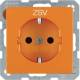 Berker 47236007 Steckdose SCHUKO mit EHBS Q.x orange samt
