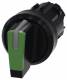 Siemens 3SU10022BL400AA0 3SU1002-2BL40-0AA0 Knebelschal- ter, illuminated 22mm round green