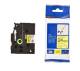 Brother tape cassette 24mm yellow/black TZEFX651