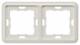 Siemens 5TG1812 DELTA profil Rahmen titanweiß 2fach 151x80mm