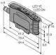 Turck D10AFPGQ opto sensor base device for plastic light guide 3072811