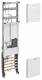 Hager ZH33W7N Komplettfeld 1ZP univ.Z H1050mm 1-feld