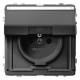 Merten MEG2612-7214 socket with protective cable. Folding folder + writing BRS SK anthracite AQUA