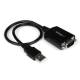 StarTech.com 1 ft USB to RS232 Serial DB9 Adapter Cable with COM Retention - serial adapter