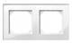 Merten 489219 M-PLAN real glass frames 2-fold, Bright White 