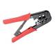 Fixpoint 77146 Crimpzange für Modularstecker - inklusive Kabelschneider und Abisolierer