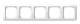Merten 389519 frame 5-fold polar white 1-M, 
