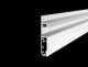 Synergy 21 S21-LED-PR2500186 LED U-Profil 200 cm, ALU1580TR-18, schwarz, Fußboden/Sockelleiste