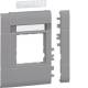 Hager GR1202BLAN Rahmenblende modular BRH/A/S ZS 50 mm OT120 Bfeld lackiert Alu