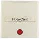 Berker 16408982 hotel card switch cap, m.Aufdruck u.roter lens S.1 white