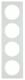 Berker 10142209 Rahmen 4fach R.3 Glas polarweiß