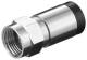 Goobay 12269 Kompressions-F-Stecker 7,0 mm - Kompressions-Adapter aus Zink mit Nickelkontakten