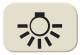 Busch Jaeger 2CKA001433A0424 BJ 2525LI Tastersymbol Licht Busch-Duro 2000 SI weiß