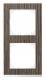 Merten MEG4020-3674 M-Pure Decor frame 2-fold oak/active white