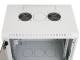 Triton 48,3 cm ( 19 inch ) wall housing, 15U, 1-part, T495, light gray, with fan cutout