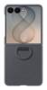 SAMSUNG Z FLIP8 MAGNETIC SILICONE CASE WITH Z RING BLACK