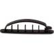InLine® Kabelmanager mit Klebesockel, 10er Pack, schwarz, 8,5 cm