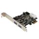 STARTECH.COM 2 Port PCI Express (PCIe) SuperSpeed USB 3.0 Card Adapter with UASP - LP4 Power