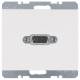 VGA sockets Berker K.1 polar white, glossy 3315407009