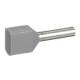 Legrand 037690 Zwillings-Aderendhülsen Starfix lose 2x2,5 mm² grau