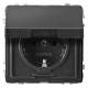 Merten MEG2310-7214 Socket outlet BRS, m.Klappdeckel StK anthracite AQUADESIGN
