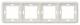 Siemens 5TG1814 DELTA profil Rahmen titanweiß 4fach 293x80mm