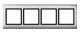 Merten 400460 400 460 AQUADESIGN-Frame 4-gang, aluminum