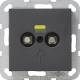 GIRA 040528 Potentialausgleich 2-fach System 55 anthrazit