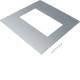 Hager UDM3147E04 Montagedeckel für Univ. Bodendose Gr.3 gestanzt 147x247 mm