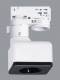 Erco-Leuchten 1079023000 Erco 3-phase adapter white 79023.000 with Schuko socket 250V 10A