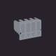 ABB 1SCA140415R1001 OTS160G1L4 terminal cover snap fastening grey plastic 4-pole