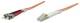 Intellinet 470438 Fiber Optic Fiber optic cable, duplex, multimode LC / ST, 50/125 micron, OM2, 5 m, orange