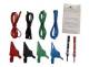 Chauvin Arnoux P01102037 Accessory set for continuity testing (4 test leads, 4 crocodile clips, 2 test probes)