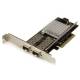 Startech.com PEX20000SFPI 2 Port 10G LWL Netzwerkkarte mit offenem SFP+ PCIe Intel Chip 2-fach Glasfaser Ethernet Adapter Open SFP+