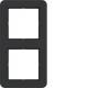 Hager WAD7200BM frame 2-way C.1 night black matte