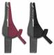 Cimco 111480 crocodile clip set of 2 grey/red and grey/black opening approx. 21mm