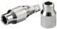 Goobay 12418 Koax-Kabelverbinder mit Schraubbefestigung - schraubbarer Koax-Kabelverbinder aus Metall,