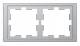 Merten MEG4020-6536 D-Life frame 2-fold stainless steel