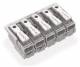 WAGO 294-4045 mains connection terminal without PE contact without locking feet 5-4-3-2-1 5p ws