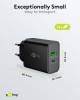 Goobay USB-C™ PD GaN Dual-Schnellladegerät (30 W) schwarz