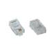 InLine® Modularstecker 8P4C RJ45 zum Crimpen auf Flachkabel (ISDN) 100er Pack