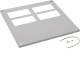 Hager FZ742D Closure plate open for enclosure universal IP54 SKI 20x600x600 mm